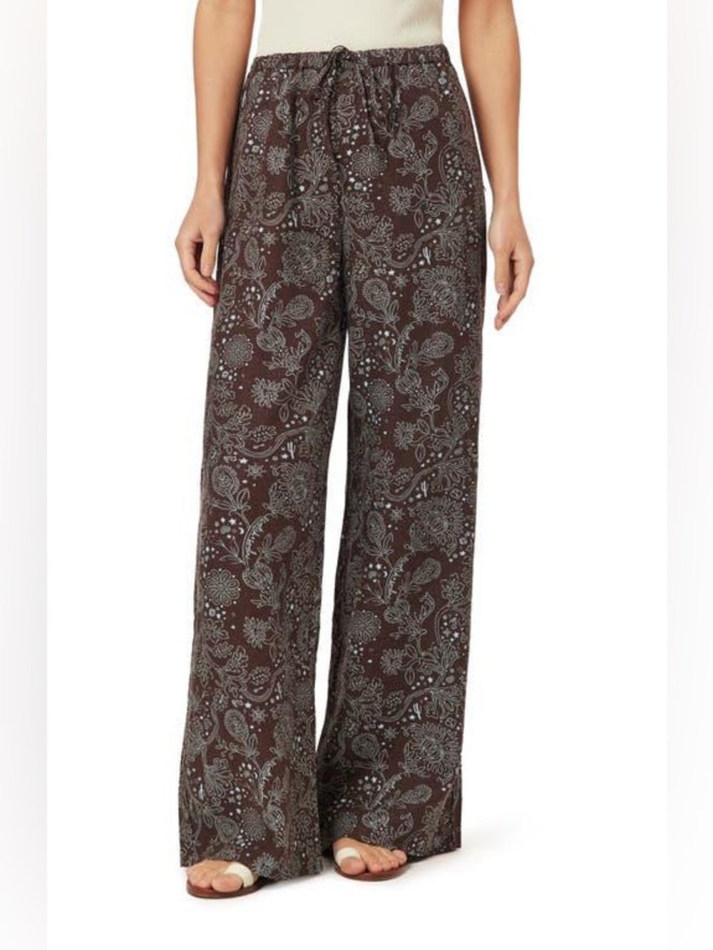 Scotch and Soda Linen Blend Pull-On Pants Size L NWT